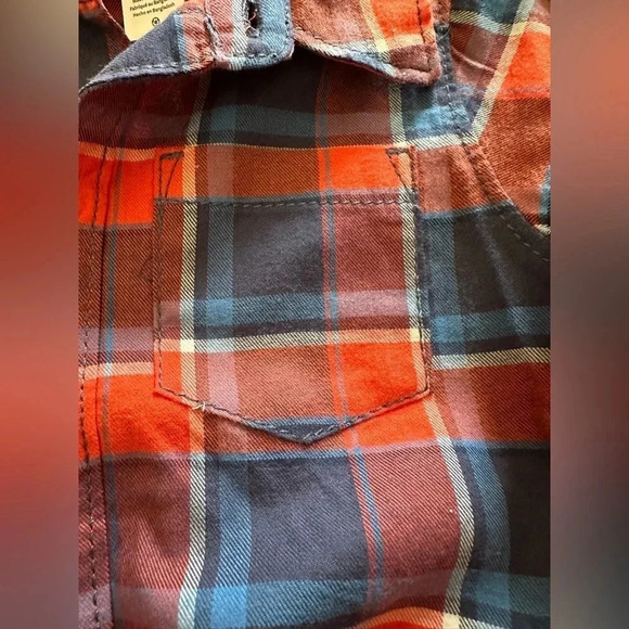 NWOT Carter's Boys 2 pc Flannel Plaid Button Top & Khaki Pant Set size 24m - Picture 5 of 9